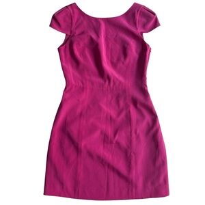 Tibi New York 100% Silk Pink Mini Dress Sz 4 Open Back Cocktail Party Barbie